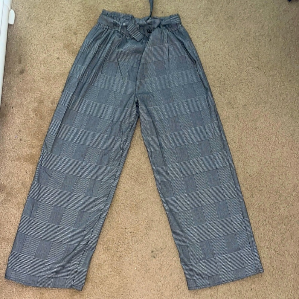Plaid Loose Pants